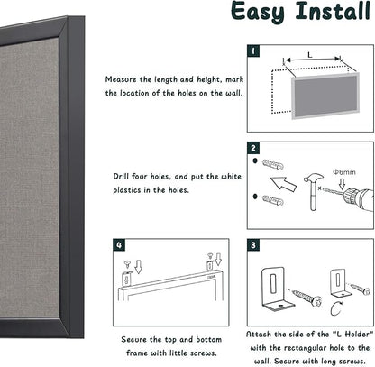 Gideal Bulletin Board 40x30 Inch, Cork Board - Image 8
