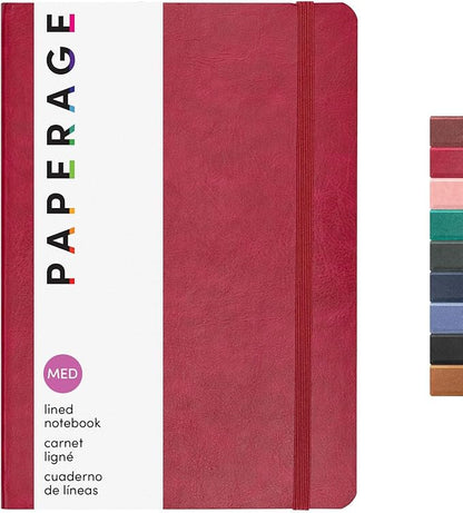 PAPERAGE Softcover Lined Journal Notebook, 160 Pages, Medium College Ruled by PAPERAGE