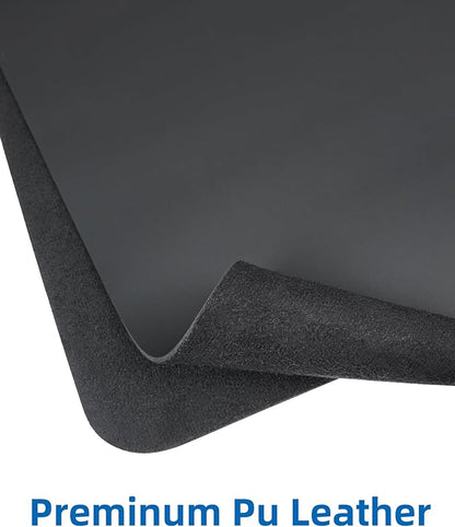 Leather Desk Pad Protector, Large Mouse Pad, Non-Slip Desk Blotter, Waterproof - Image 2