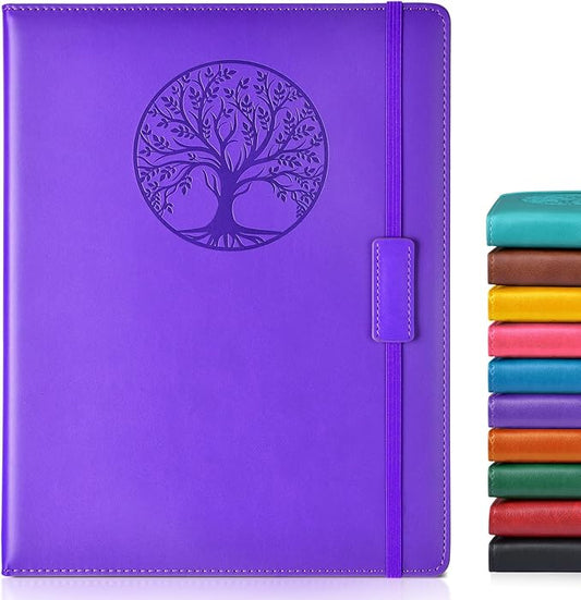 Biuwory Lined Journal Notebook for Women Men, 256 Pages A4 Large Hardcover by Biuwory
