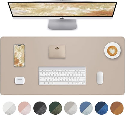 Non-Slip Desk Pad, Desk mat, Large Mouse Pad, Office Desk mat, Waterproof PU by AFIING