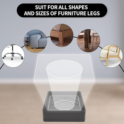 Furniture Pads Yelanon Floor Shield – 2" Round Caster Cups 8 PCS – Non-Skid Bed - Image 4