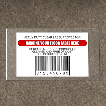 Janlaugh 50 Pcs Industrial Clear Label Protectors 10 x 6 Inch Waterproof Clear by Janlaugh