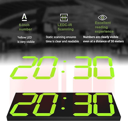 LED Large Digital Wall Clock, Oversize Digital Clock - Image 5