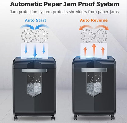 Bonsaii Paper Shredder, 18-Sheet 60-Minutes Shredder - Image 5