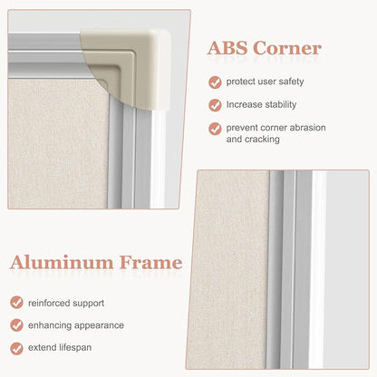AMUSIGHT Double-Sided Large Cork Board - Image 4
