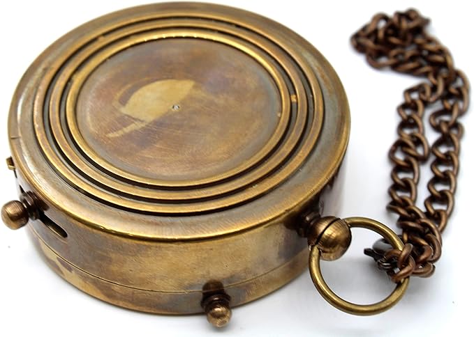 Be Strong and Courageous, Do Not Be Afraid Brass Engraved Compass - Image 6