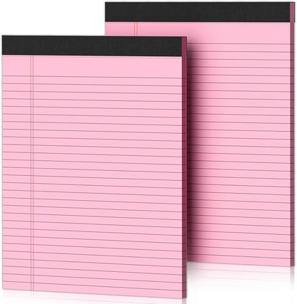 2 Pcs Legal Pads 8.5 x 11 Pink Note Pads 8.5 x 11 Notepad 8.5 x 11 Micro by Nichela