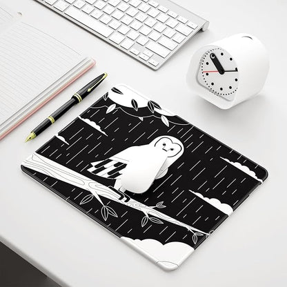 Auhoahsil Mouse Pad, 12 x 10 in Owl Theme Computer Mouse Pad - Image 7