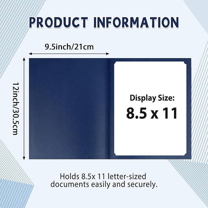 gisgfim 15Pcs Certificate Holders Diploma Covers Single Sided Gold Foil Border - Image 2