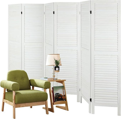 6 Panel Room Dividers and Folding Privacy Screens, Divider - Image 9