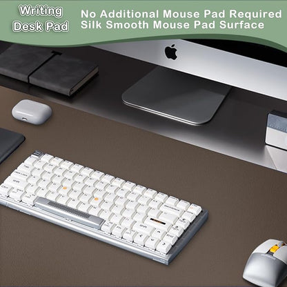 Boutilon Leather Desk Pad Protector, Non-Slip Mouse Pad, Laptop Desk Pad - Image 5