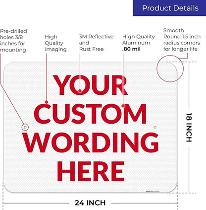 Custom Sign, Personalized Metal Signs, Customize - Image 3