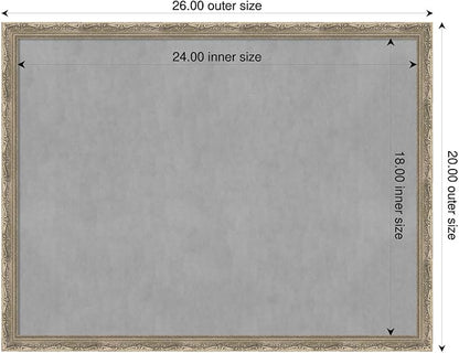 Amanti Art Silver Framed Magnetic Board 20x26 Medium Vision Board - Image 2