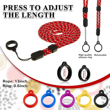 Chinco 16 Pcs Anti Lost Lanyard Set Include 2 Necklace Lanyards Safety Neck - Image 2