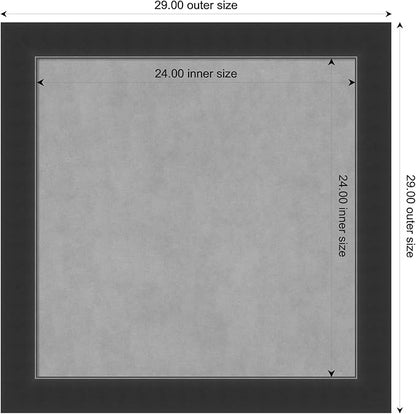 Amanti Art Black Framed Magnetic Board 29x29 Medium Vision Board - Image 3