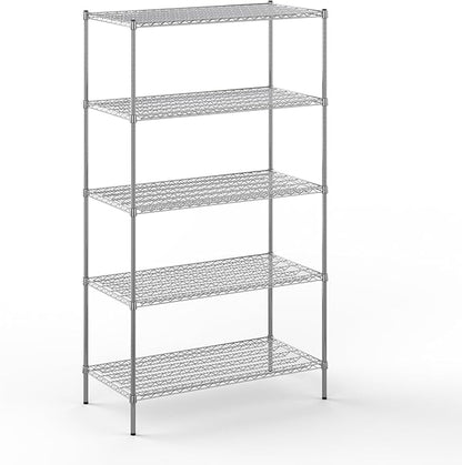Regal Altair 24" Deep x 48" Wide x 86" Height Wire Shelving Kit | 5-Tier | NSF by Regal+Altair