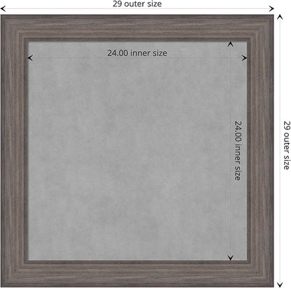 Amanti Art Grey Framed Magnetic Board 29x29 Medium Vision Board - Image 4