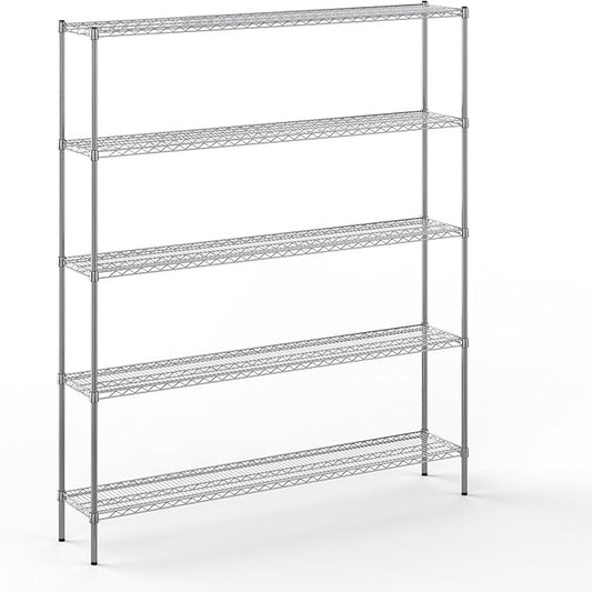 Regal Altair 14" Deep x 72" Wide x 86" Height Wire Shelving Kit | 5-Tier | NSF by Regal+Altair