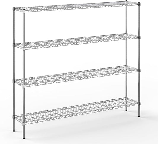 Regal Altair 14" Deep x 72" Wide x 64" Height Wire Shelving Kit | 4-Tier | NSF by Regal+Altair