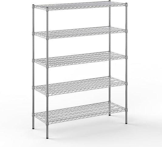 Regal Altair 18" Deep x 48" Wide x 64" Height Wire Shelving Kit | 5-Tier | NSF by Regal+Altair