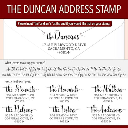 The Duncans Personalized Self-Inking Address Stamp | Envelope Return Address - Image 3