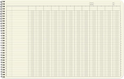 BookFactory Accounting Ledger Notebook/Large 12 Column Accounting Ledger - Image 3