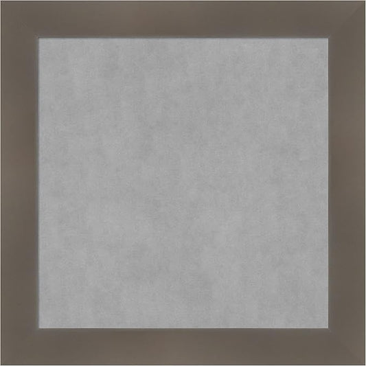 Amanti Art Grey Framed Magnetic Board 14x14 X-Small Vision Board by AmantiArt