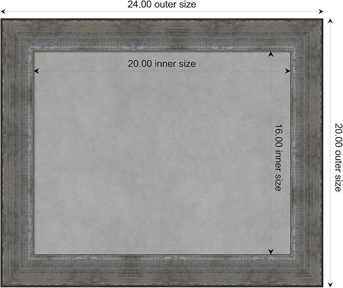 Amanti Art Silver Framed Magnetic Board 20x24 Small Vision Board - Image 4