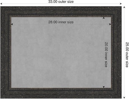 Amanti Art Black Framed Magnetic Board 25x33 Medium Vision Board - Image 2