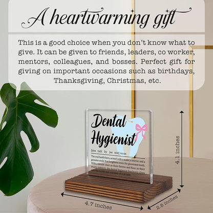 Dental Hygienist Gift Desk Decor Sign, Appreciation Plaque - Image 4