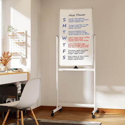 Neatsure Rolling Whiteboard on Wheels, Portable Standing Dry Erase Board Easel - Image 7