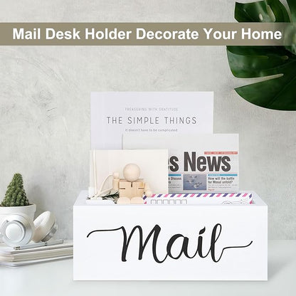 Desk Mail Organizer, Mail Organizer Countertop - Image 4