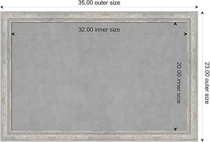 Amanti Art Silver Framed Magnetic Board 23x35 Large Vision Board - Image 4