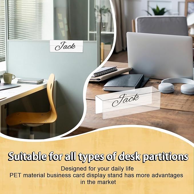 SHIQIKEJIPTY Cubicle Name Plate Sign Holder - Image 4