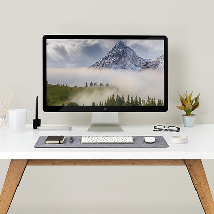Wolvende Premium Felt Desk Mat | Small 12" x 27.5" | Multifunctional Desk Pad - Image 4