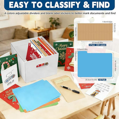 6Pack Greeting Card Organizer, Greeting Card Storage Box - Image 3