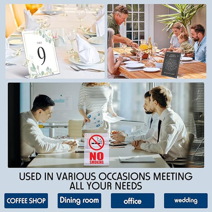 Jetec 30 Packs 8.5 x 11 Acrylic Sign Holder Clear Plastic Frames Acrylic - Image 6