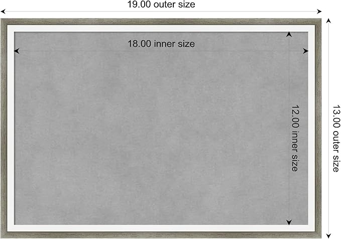 Amanti Art Silver Framed Magnetic Board 13x19 Small Vision Board - Image 4