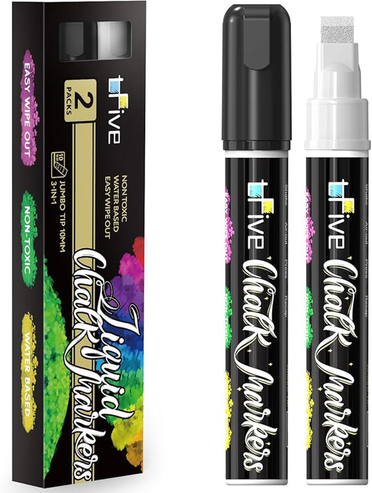 TFIVE White&Black Chalk Markers by TFIVE%C2%AE