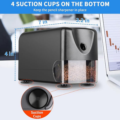 AFMAT Heavy Duty Electric Pencil Sharpener, Classroom Pencil Sharpeners - Image 6