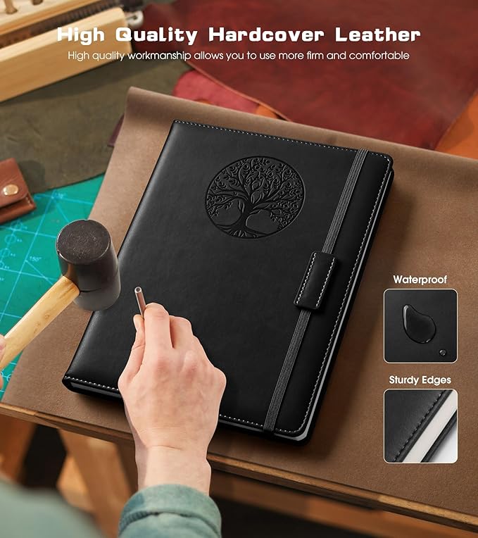 Biuwory Lined Journal Notebook for Women Men, 256 Pages B5 Large Hardcover - Image 3