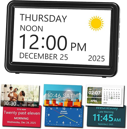 Mesqool Dementia Clock for Seniors -7" Large HD Display by Mesqool