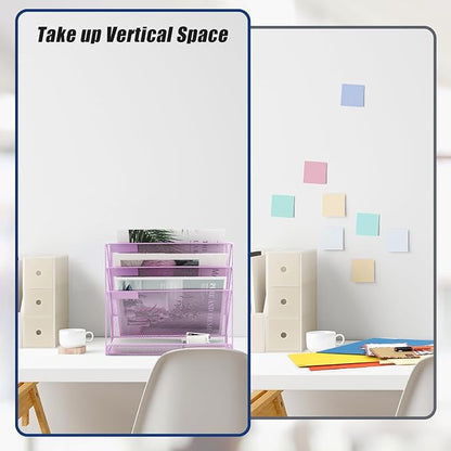 EASEPRES Desk File Organizer Mesh 4-Tier, Hanging Wall Mount Document - Image 4