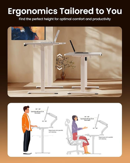 ErGear Height Adjustable Electric Standing Desk, 48 x 24 Inches Sit Stand up - Image 4
