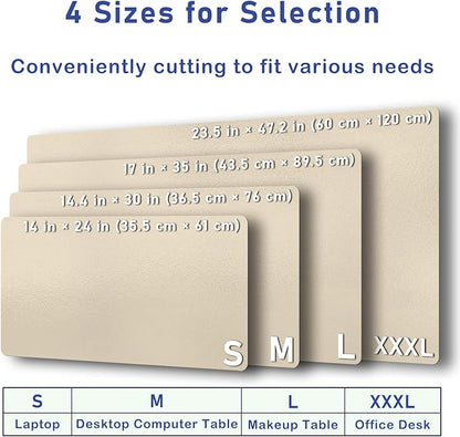 Boutilon Leather Desk Pad Protector, Non-Slip Mouse Pad, Laptop Desk Pad - Image 8