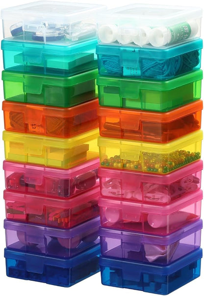 novelinks Stackable Plastic Clear Storage Box Containers - Image 6