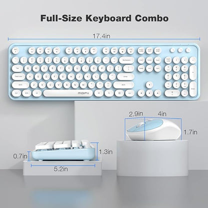 MOFII Wireless Keyboard and Mouse Combo, Computer Full Size 2.4G Plug and Play - Image 7