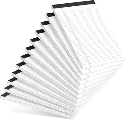 AILZFEI 12pcs Small Note Pad 5x8 College Ruled White Legal Pads Paper Notepads by Unknown
