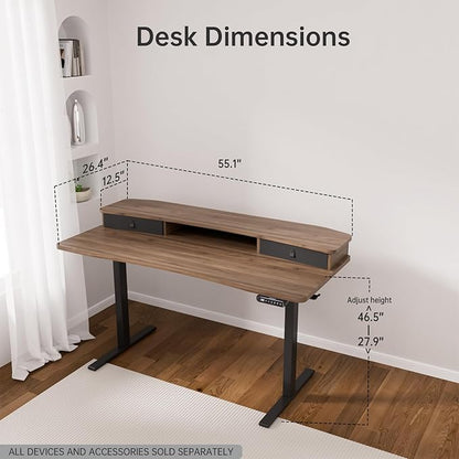 HUANUO 55" x 26" Electric Standing Desk - Image 3